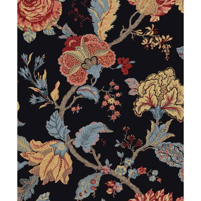 Lana Jacobean Ebony Wallpaper